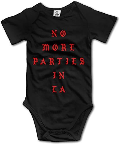No More Parties In LA Infant Boys Girls Baby Onesie Bodysuits Organic