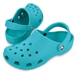Crocs Classic Kids Unisex Footwear, Size: 1 M US Little Kid, Color: Aqua