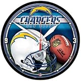 San Diego Chargers Wall Clock - Round