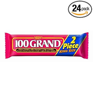 Nestle 100 Grand King Size, 2.8-Ounce Candy Bars (Pack of 24) by Nestle