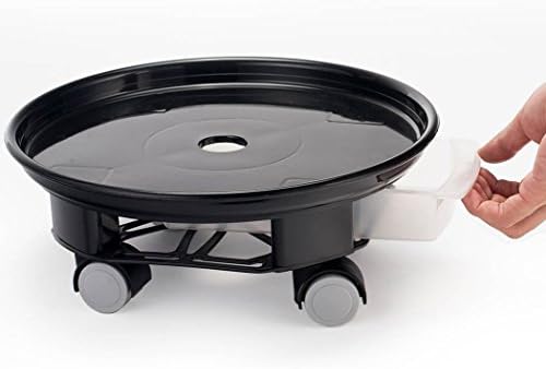 EPGardening Natural resin Plant dolly,16 Inch,Black