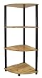 Ore International H-94 4-Tier Corner Bookshelf