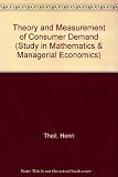 Theory and measurement of consumer demand