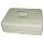 PM Company SecurIT 3 In 1 Cash Box, 11.5 x 9.5 x 3.5 Inches, Pebble Beige, 1/Carton (04967)