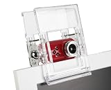 Computer : 3.2 Mega Pixels USB2.0 Driverless Crystal Clip Webcam with Nightvision and Microphone RED (Free 5 Months Skype Pro Calls)