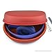 Geekria Shield Headphones Case Compatible with Sennheiser Momentum 2.0, Logitech H900, H800, H600, Replacement Hard Shell Travel Carrying Bag with Cable Storage (Luxe Red)