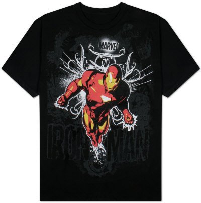  Iron Man - Iron Hero T-Shirt, XXL - Black