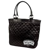 San Antonio Spurs Quilted Tote, Black