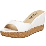 Moda Spana Women's Lisbon Sandal,White,6.5 M US
