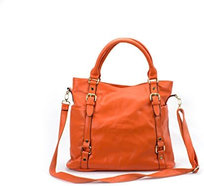 Newbee Fashion® - Designer Inspried Buckle Design Large Fashion Handbag Satchel