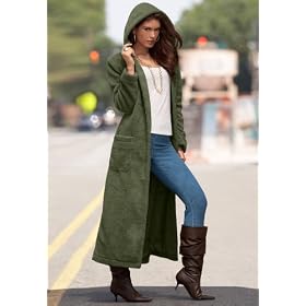 Fleece Hooded Coat by Metrostyle