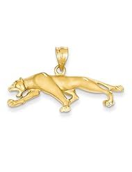 14k Yellow Gold Panther Pendant