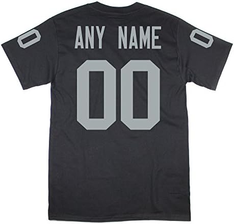 Oakland Raiders Custom T-shirt (Black, Adult L)