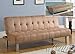 Acme Chocolate Microfiber Adjustable Sofa