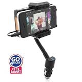 GOgroove FlexSMART Advanced Car Mount System with NEW Signal Intensifying FM Transmitter and USB Charging Port for Apple iPhone iPod touch nano classic ipod fm transmitter