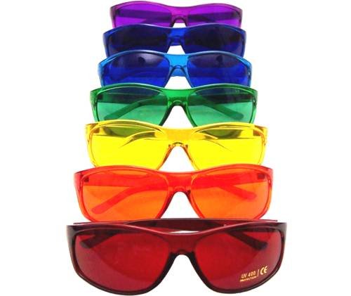 Color Therapy Glasses Pro Style Sets [Set of 7, 9 or 10] Poker Sunglasses