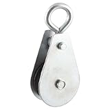 uxcell スイベルフック　プーリー 　メタル　シルバートーン　10.5 x 5 x 2.9cm　1個