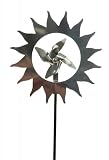 Windrad Windspiel VENTO Edelstahl Ø 21 cm Garten Deko