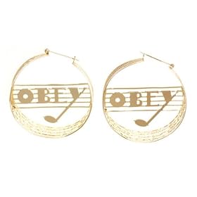 Obey - Women's Dance Floor Earrings (Gold)