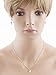 Bridal Wedding Jewelry Set Dainty Pearl Rhinestone