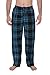 Mens Pajama Pants -Mens pajama Bottoms-Mens fleece Plaid Lounge Pants with Pockets 1 & 3 Pack