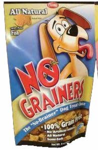 More image 3PK No Grainer Dog Treats - Fish - 5oz (Catalog Category: Dog / Dog Treats)