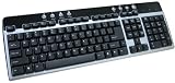 Adesso KB-AKB-130US Win 98 Multimedia USB Keyboard - Silver-Black
