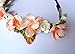 Shop4(TM)Lady's Floral Elastic Headpieces,Headband-Orange and White Flowers (A 314-019)