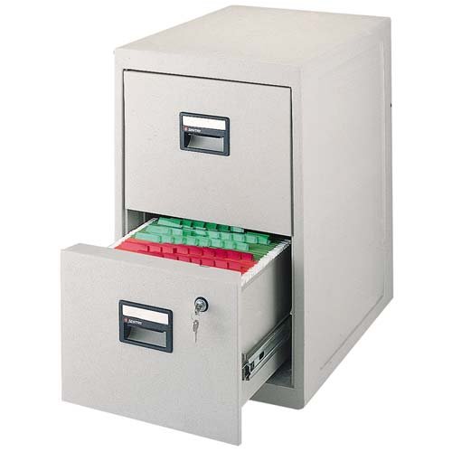 SentrySafe Fire-Safe 2-Drawer Insulated Vertical File, Black