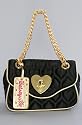 Betsey Johnson The Small Flap Purse in Black Party Hearty,Bags (Handbags/Totes) for Women
