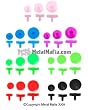 MICRODERMAL UV REACTIVE REPLACEMENT HEADS MDRHUVPRP4MM- PURPLE 4MM