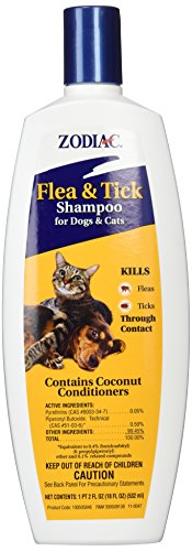 Zodiac Flea & Tick Shampoo for Dogs & Cats, 18-ounce