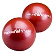 Natural Fitness Pair Soft Weighted Balls Pair, 4-Pounds Each (Red Rock)