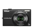 Nikon COOLPIX S6100 16 MP Digital Camera with 7x NIKKOR Wide-Angle Optical Zoom Lens and 3-Inch Touch-Panel LCD (Black)