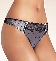 Limited Collection Low Rise Bow Embroidered Thong