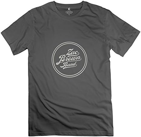 Designed Men's T Shirt Fashion Zac Brown Band Star Size L DeepHeather