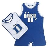 Duke Infant Lone Star Romper with Bib