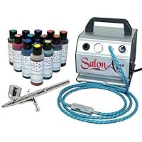 CAKE DECORATING AIRBRUSH-12 Food Color-Salon Compressor