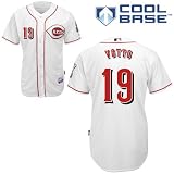 Joey Votto Authentic Cool Base By Majestic Cincinnati Reds Home Jersey Size 52