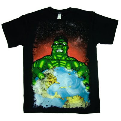  MARVEL "THE INCREDIBLE HULK & GREENHOUSE EFFECT" T Shirt Licensed