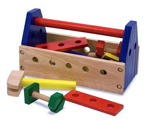 Melissa & Doug Wooden Take-Along 24-piece Tool Kit