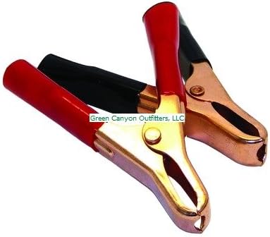Invincible Marine Copper Plated Battery Clips, 15-AMP Pair (3-Inch)