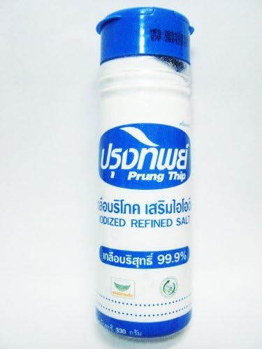 Prung Thip Iodized Refined Table Salt Mineral Cooking 330g./11.55oz.