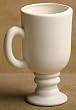 Ceramic bisque unpainted irish coffee mug 6" tall