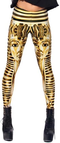 Jollychic Women's Pattern Printed Stretch Pants Ankle Length Footless Leggings