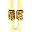 Winter Faux Fur Animall Print Dance Ski Leg Warmer Boot Shoe Cover Elastic Leopard
