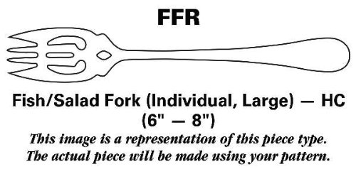Towle King Richard (Sterling, 1932, No Monos) Fish/Salad Fork Individual Large HC