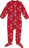 Cincinnati Reds Infant Footed Full Zip Raglan Coverall Sleeper