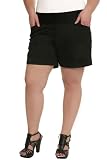 Torrid Plus Size Black Sateen Short
