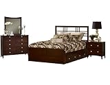 Hillsdale Tiburon II Wood Storage Bedroom Set includes Queen Bed with 4 Dra ....